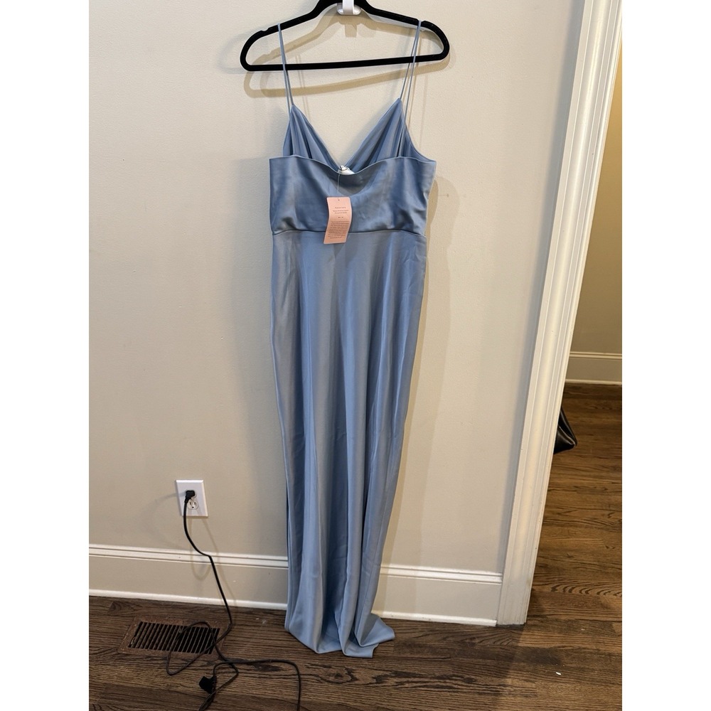 Bhldn By Anthropologie Sachin Babi Freya‎ Charmeuse Maxi Formal Bridesmaid Dress - Picture 3 of 12